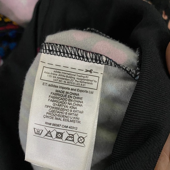 Adidas X Farm Rio Track Jacket size Medium Floral Coral Reef Black 2016 - Picture 3 of 10